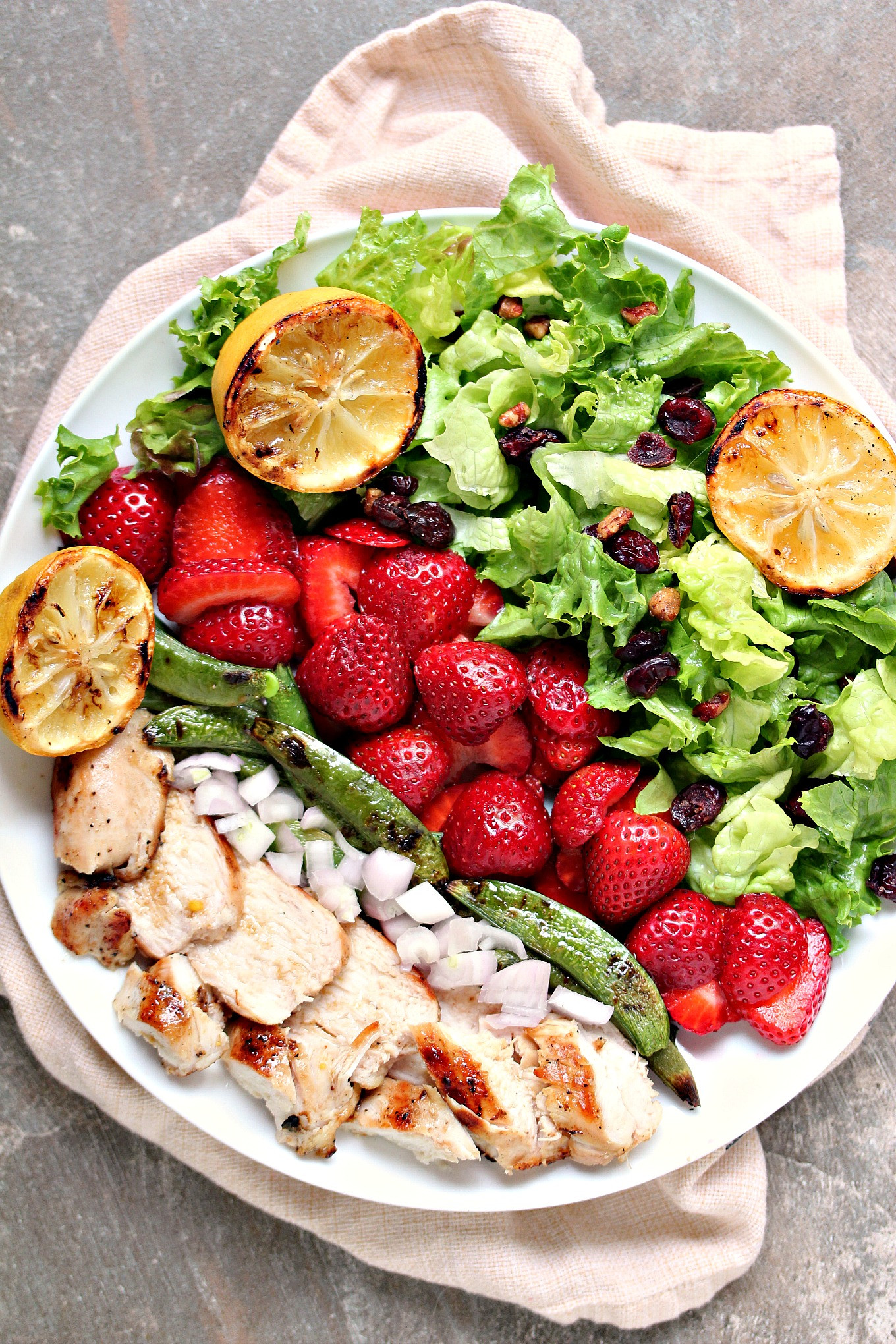 Wendy'S Grilled Chicken Salad
 Grilled Chicken Salad and Strawberries