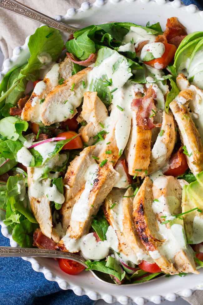Wendy'S Grilled Chicken Salad
 Grilled chicken BLT Salad with Peppercorn Ranch Paleo