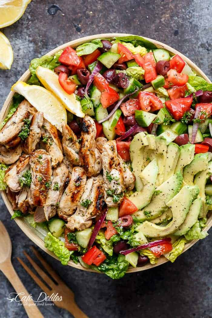 Wendy'S Grilled Chicken Salad
 Grilled Lemon Herb Mediterranean Chicken Salad Cafe Delites