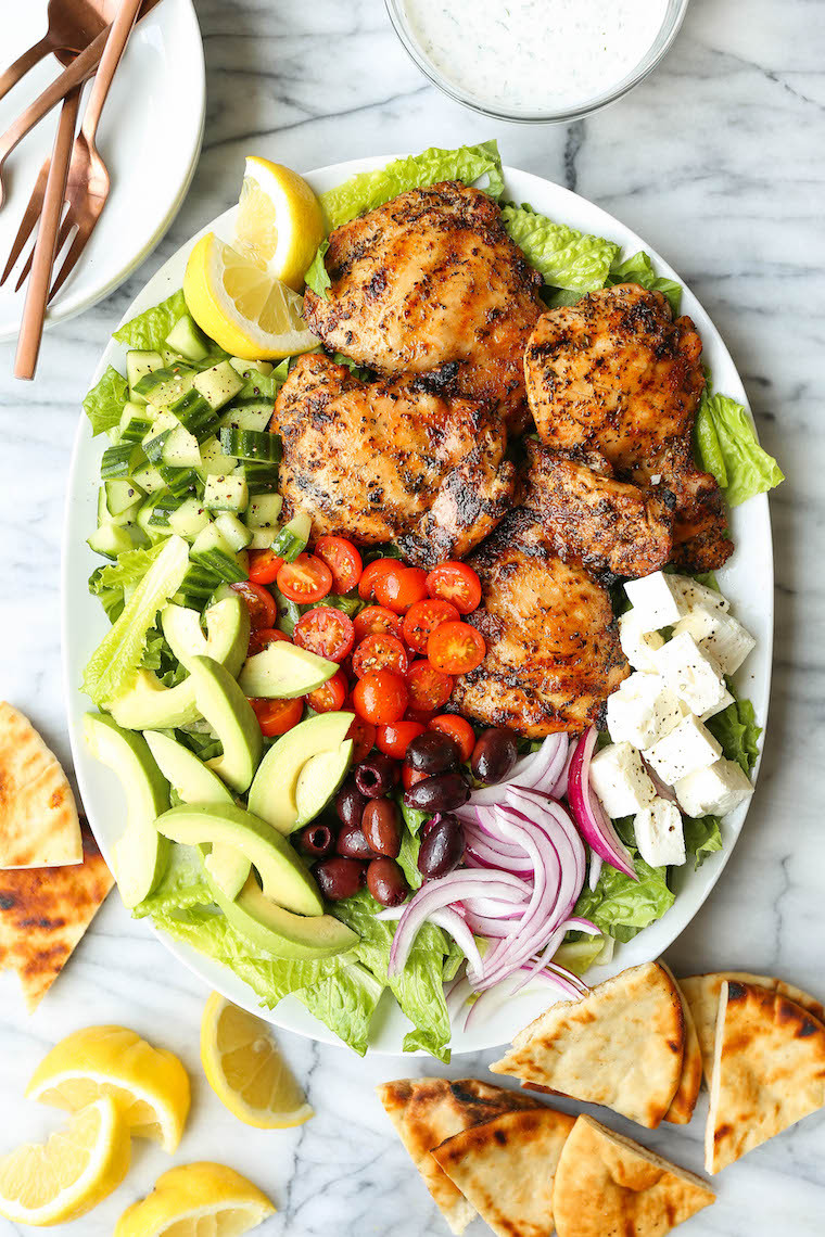 Wendy'S Grilled Chicken Salad
 Grilled Greek Chicken Salad Recipe Damn Delicious