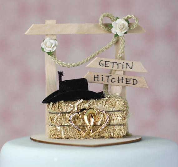 Western Wedding Cake Toppers
 Western Affection Wedding Cake Topper by weddingcollectibles