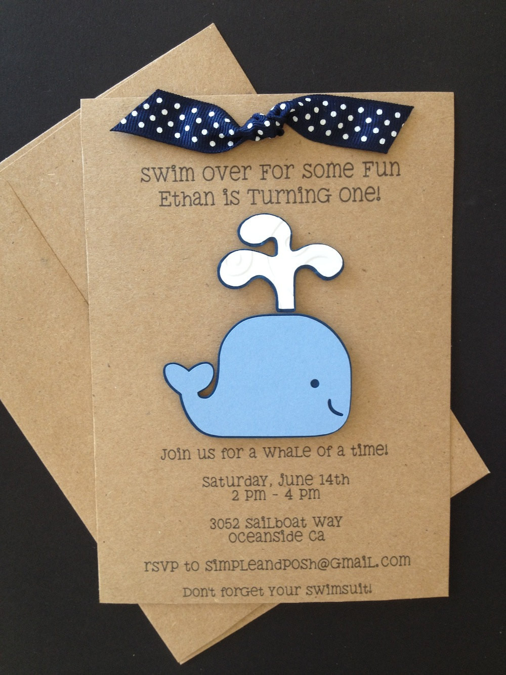Whale Birthday Invitations
 Whale Party Invitations Whale Birthday Whale by SimpleandPosh