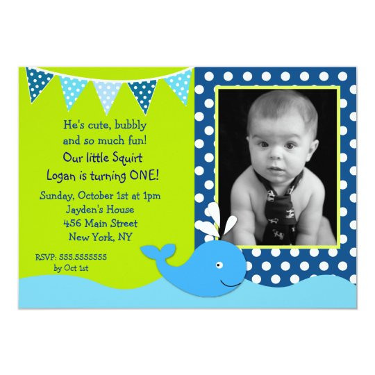 Whale Birthday Invitations
 Whale Birthday Party Invitations
