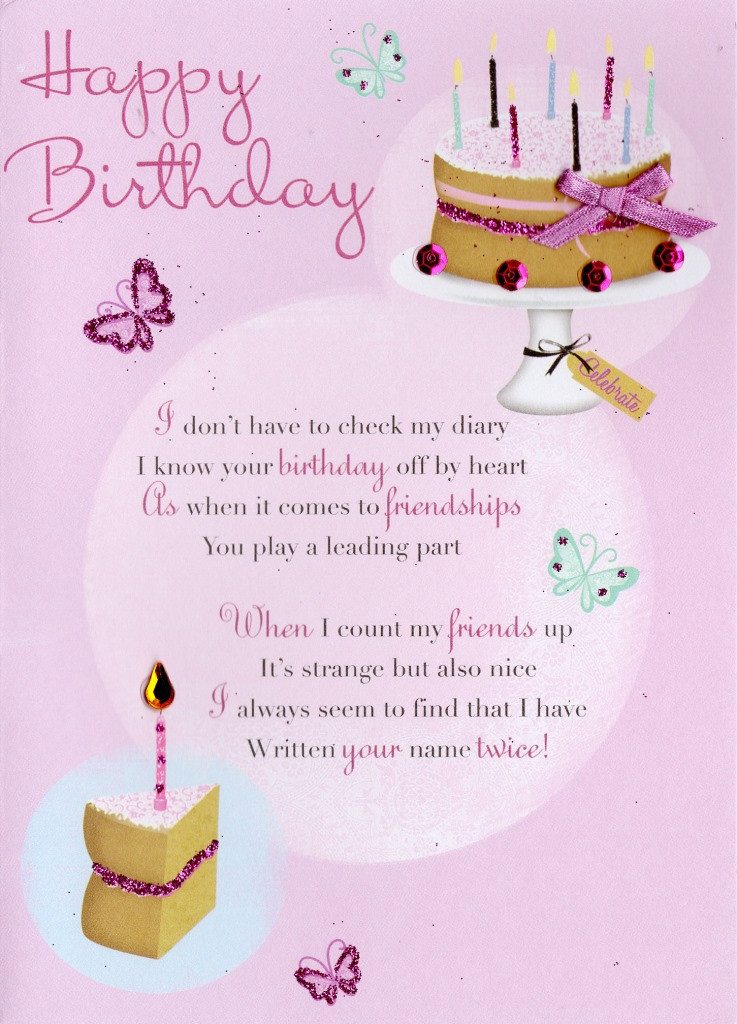 What To Write In A Birthday Card For A Friend
 Friend Happy Birthday Greeting Card Cards