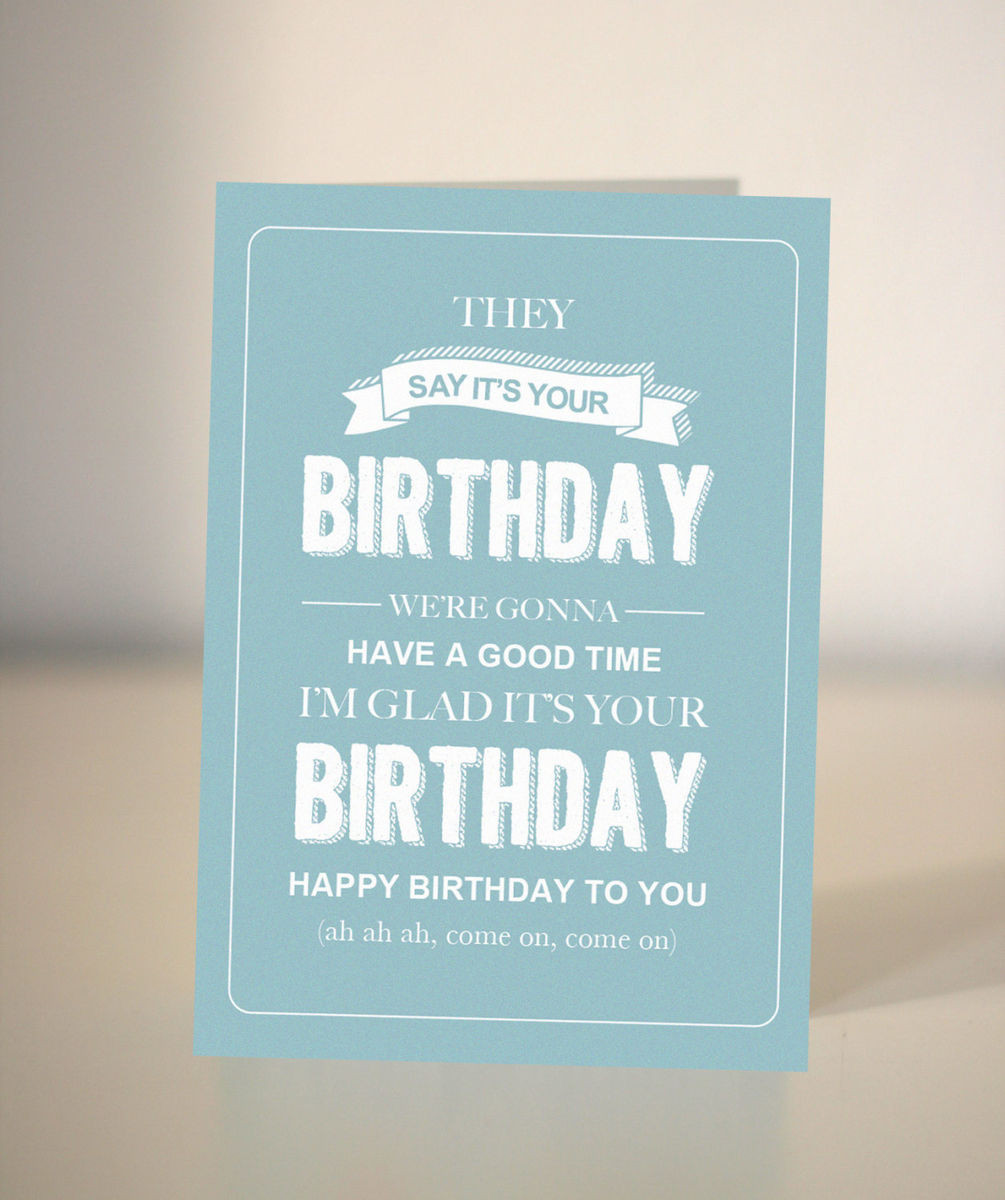 What To Write In A Birthday Card Funny
 Funny Birthday card bespoke birthday card they say its