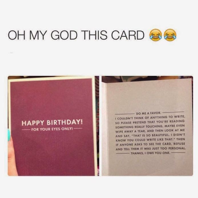 What To Write In A Birthday Card Funny
 When you don t know what to write in a birthday card