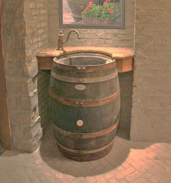 Whiskey Barrel Bathroom Vanity
 Whiskey Barrels Sink Vanity
