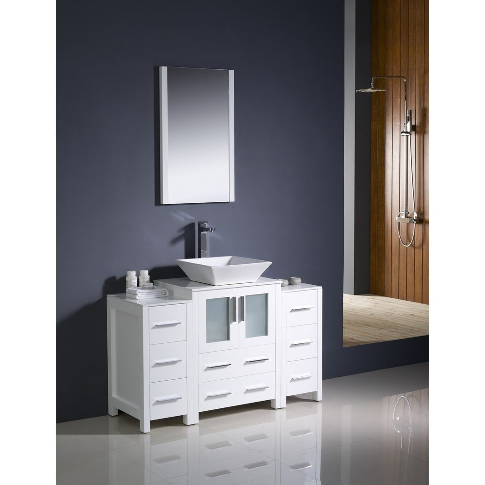 White 48 Inch Bathroom Vanities
 Shop Fresca Torino 48 inch White Modern Bathroom Vanity
