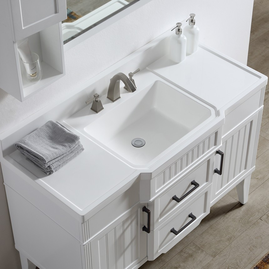 White 48 Inch Bathroom Vanities
 Dowell 46 Inch Bathroom Vanity Model 020 48 01 Color Matt