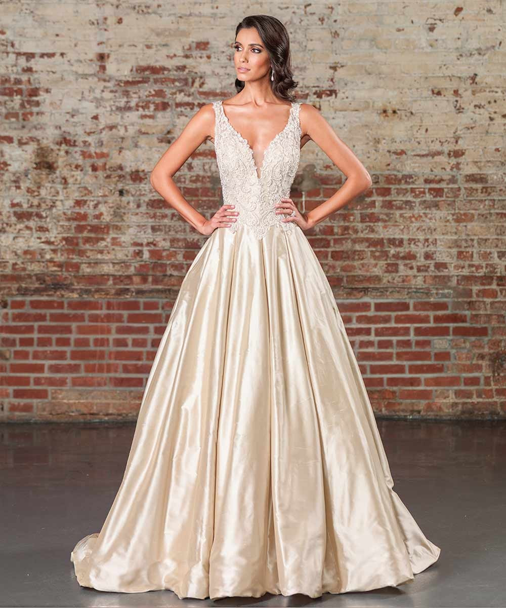 White And Gold Wedding Dresses
 Gold Wedding Dresses 17 Dazzling Designs hitched