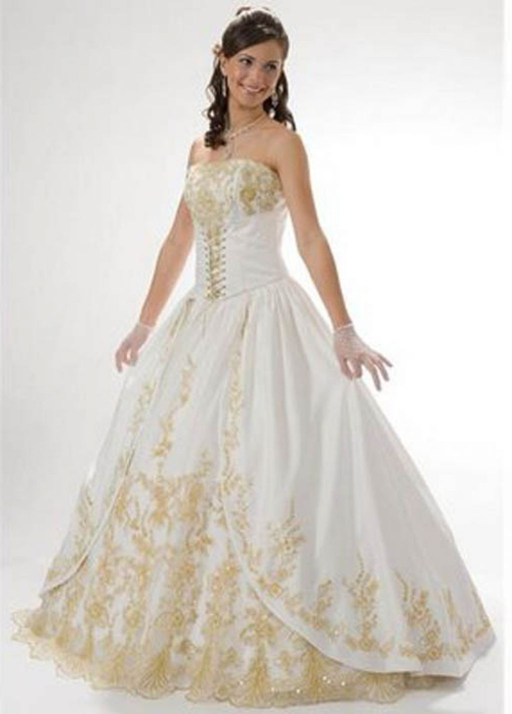 White And Gold Wedding Dresses
 White And Gold Wedding Dress Wedding and Bridal Inspiration