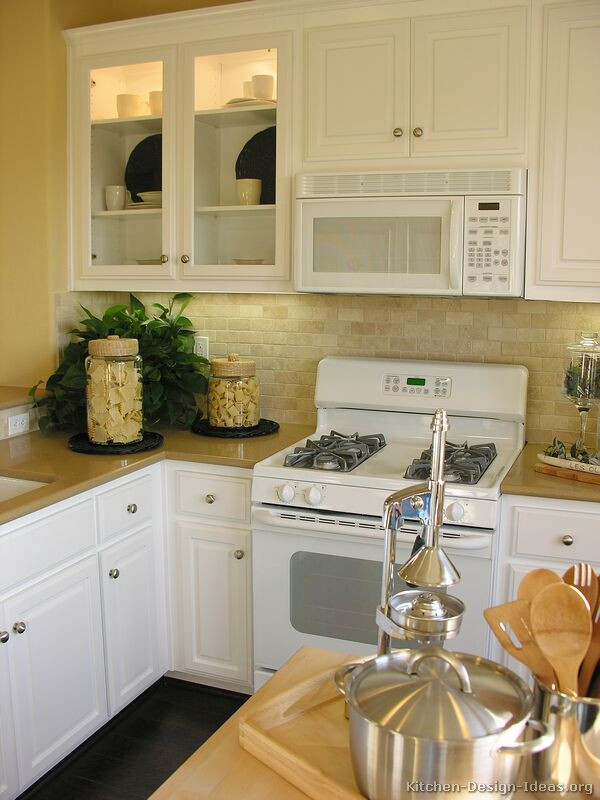 White Appliances Kitchen
 of Kitchens Traditional White Kitchen