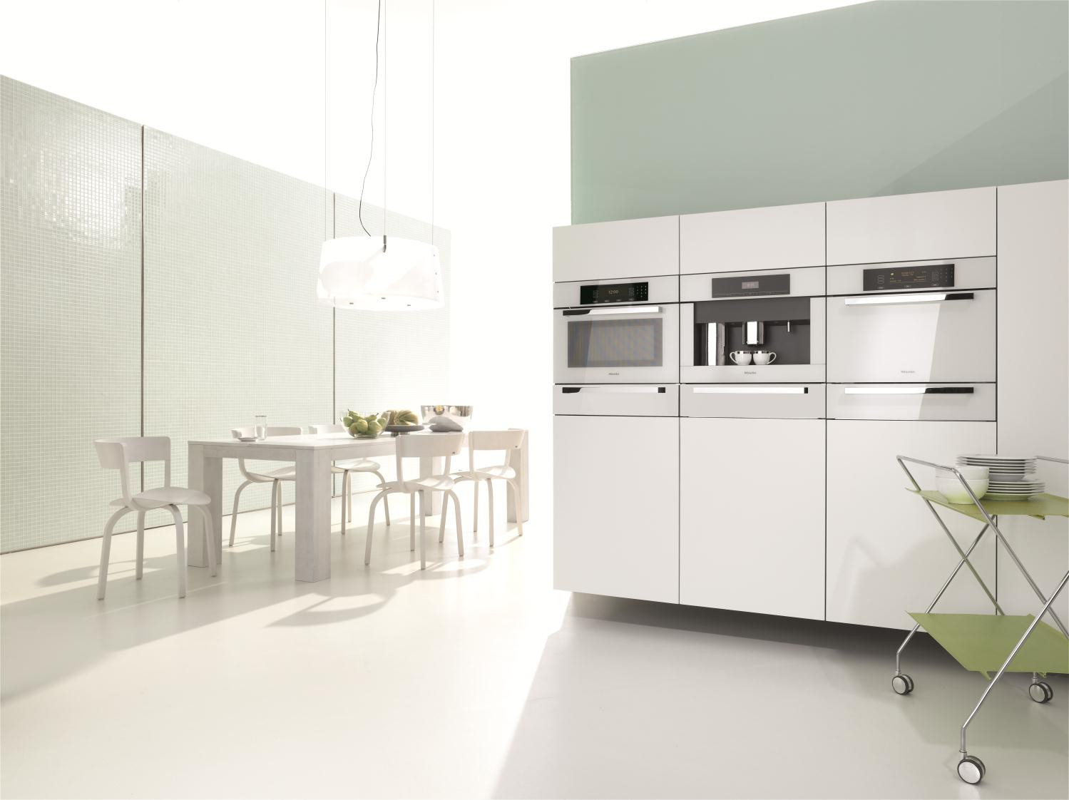 White Appliances Kitchen
 Mad About White Kitchens