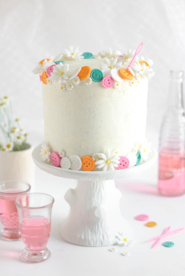 White Birthday Cake Recipe
 Buttons Birthday Cake Easy White Cake with Vanilla Bean