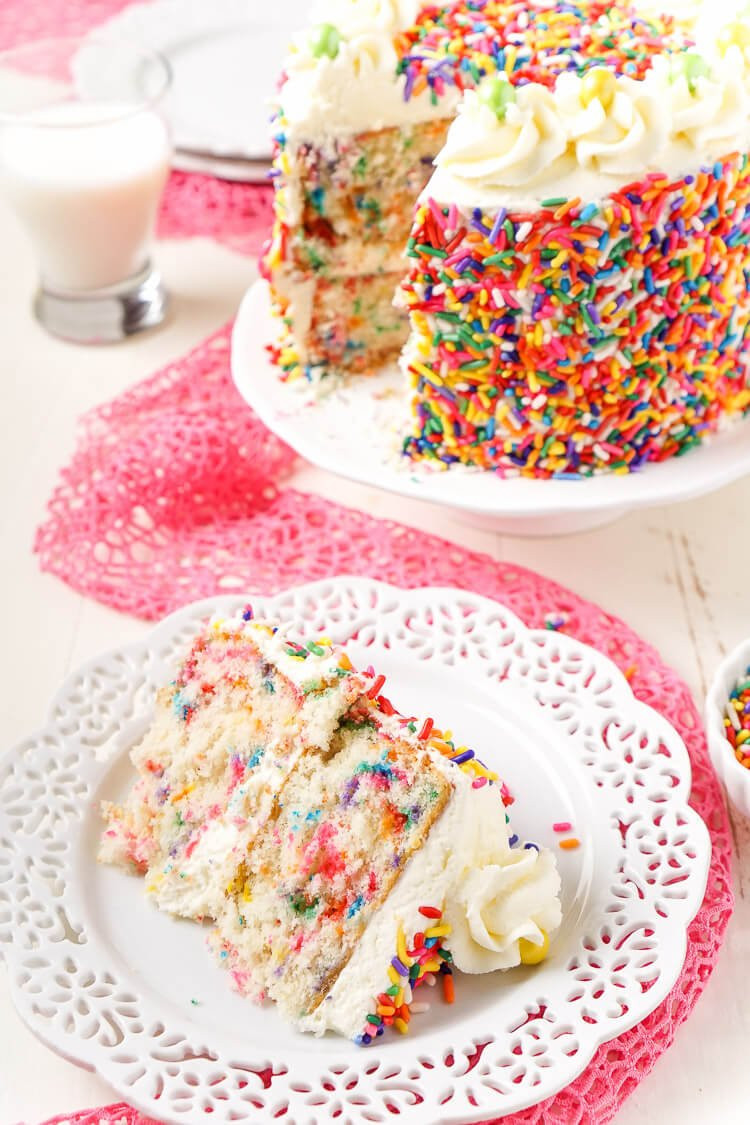 White Birthday Cake Recipe
 Funfetti Birthday Cake Sugar & Soul