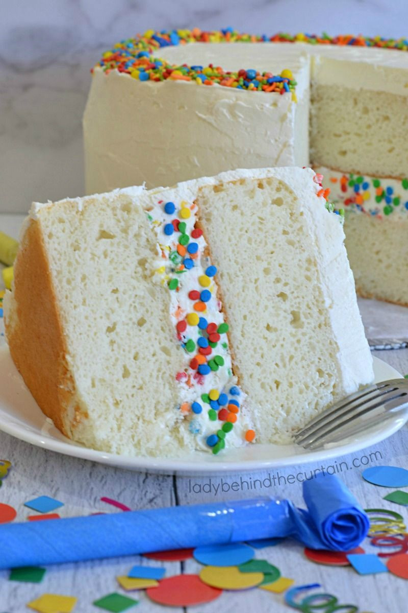 White Birthday Cake Recipe
 Semi Homemade White Birthday Cake Recipe