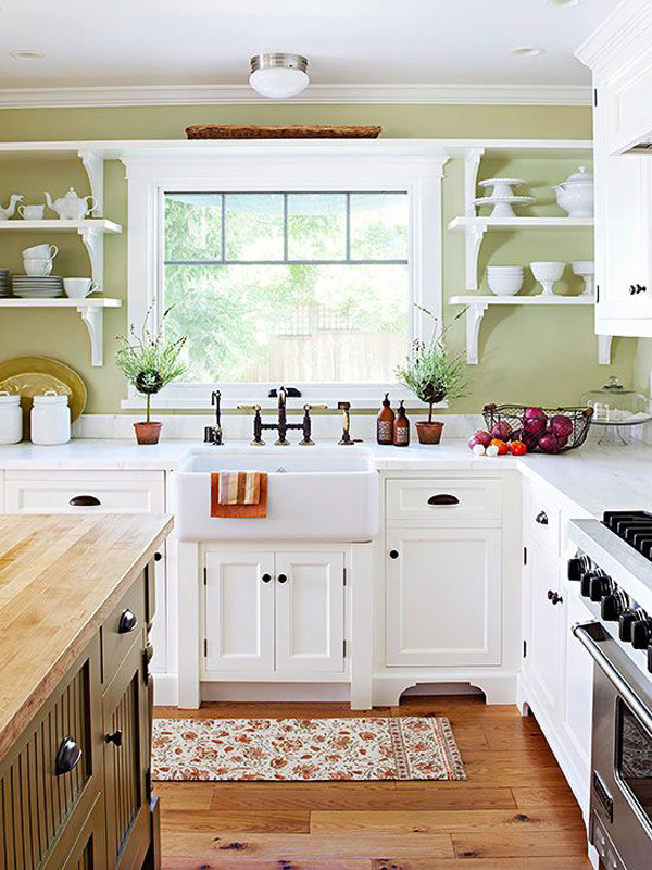 White Country Kitchen Cabinets
 35 Country Kitchen Design Ideas