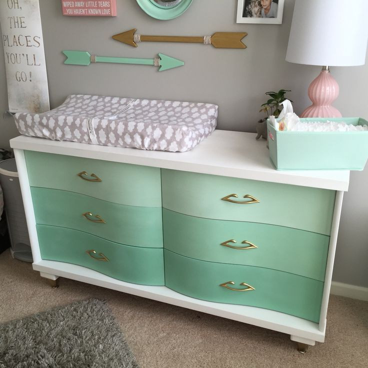 White Dressers For Baby Room
 Beautiful vintage dresser redone in Annie Sloan chalk