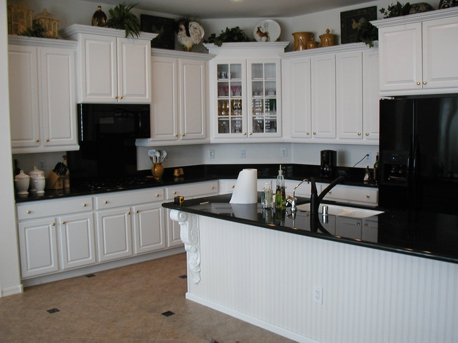 White Kitchen Black Appliances
 The Popularity of the White Kitchen Cabinets Amaza Design