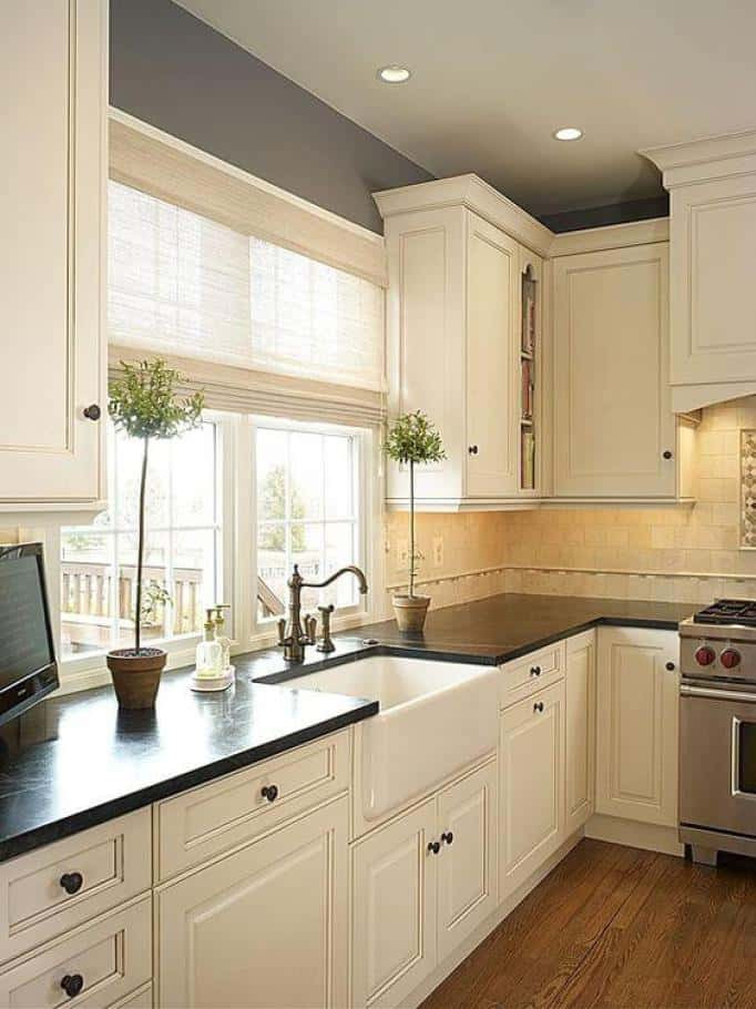 White Kitchen Paint Colors
 28 Antique White Kitchen Cabinets Ideas in 2019 Liquid Image