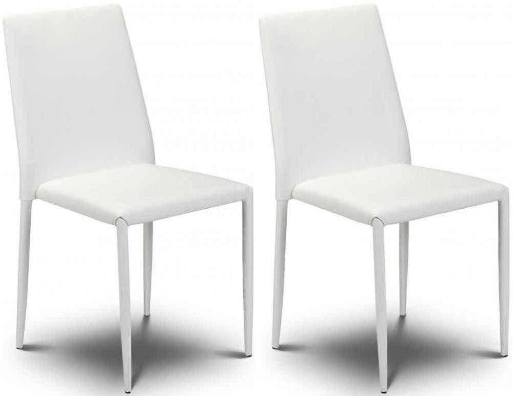 White Leather Kitchen Chairs
 20 Ideas of White Leather Dining Chairs