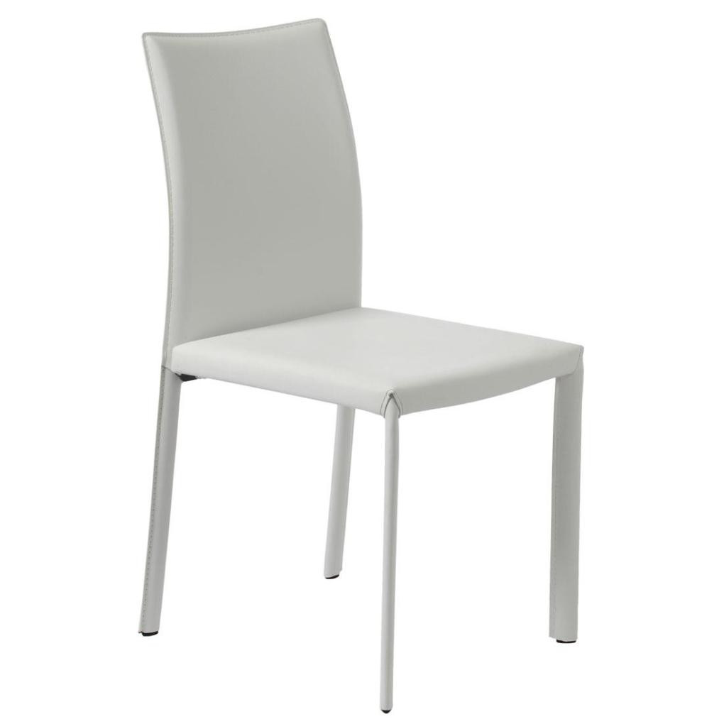 White Leather Kitchen Chairs
 Molly Leather Chair White Regenerated Leather