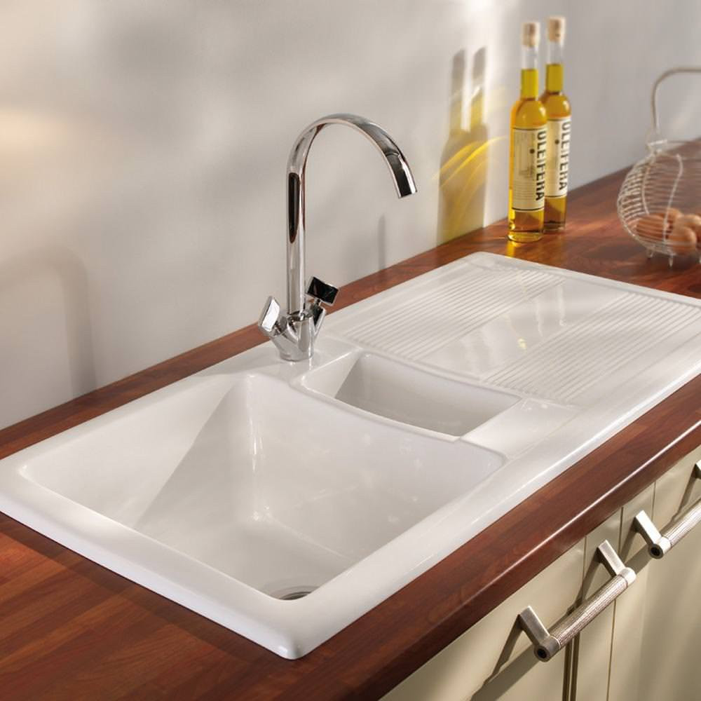 White Porcelain Kitchen Sink
 Installing Kitchen Sinks Stainless Steel – Loccie Better