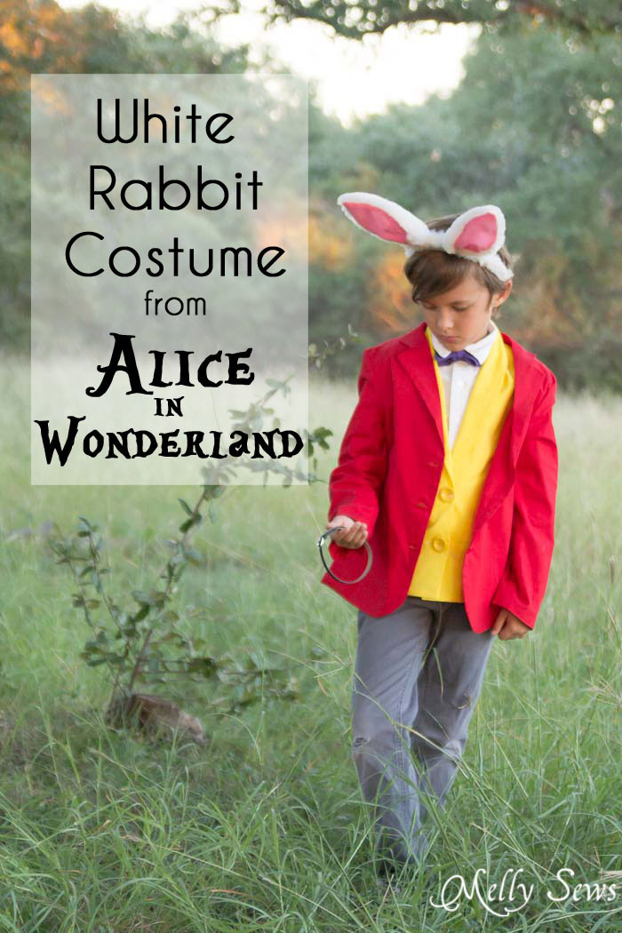 White Rabbit Costume DIY
 White Rabbit Costume Alice in Wonderland DIY Melly Sews