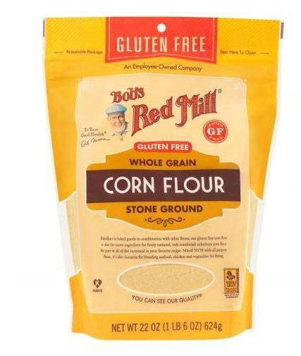 Whole Grain Corn
 Bobs Red Mill Stone Ground Whole Grain Corn Flour – The