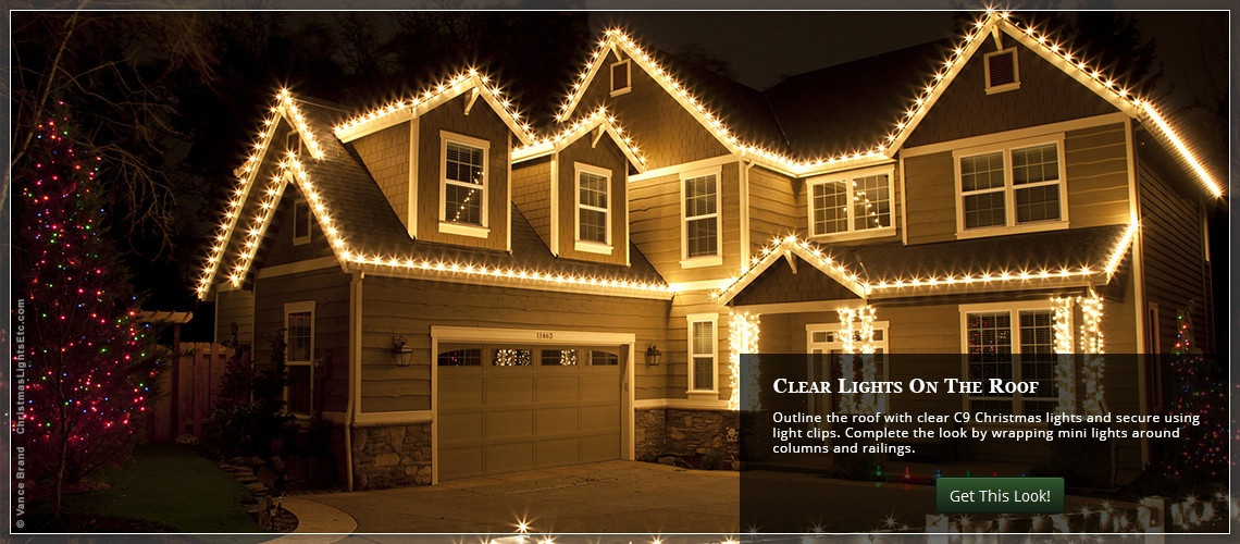 Whole House Christmas Lighting
 Outdoor Christmas Lights Ideas For The Roof