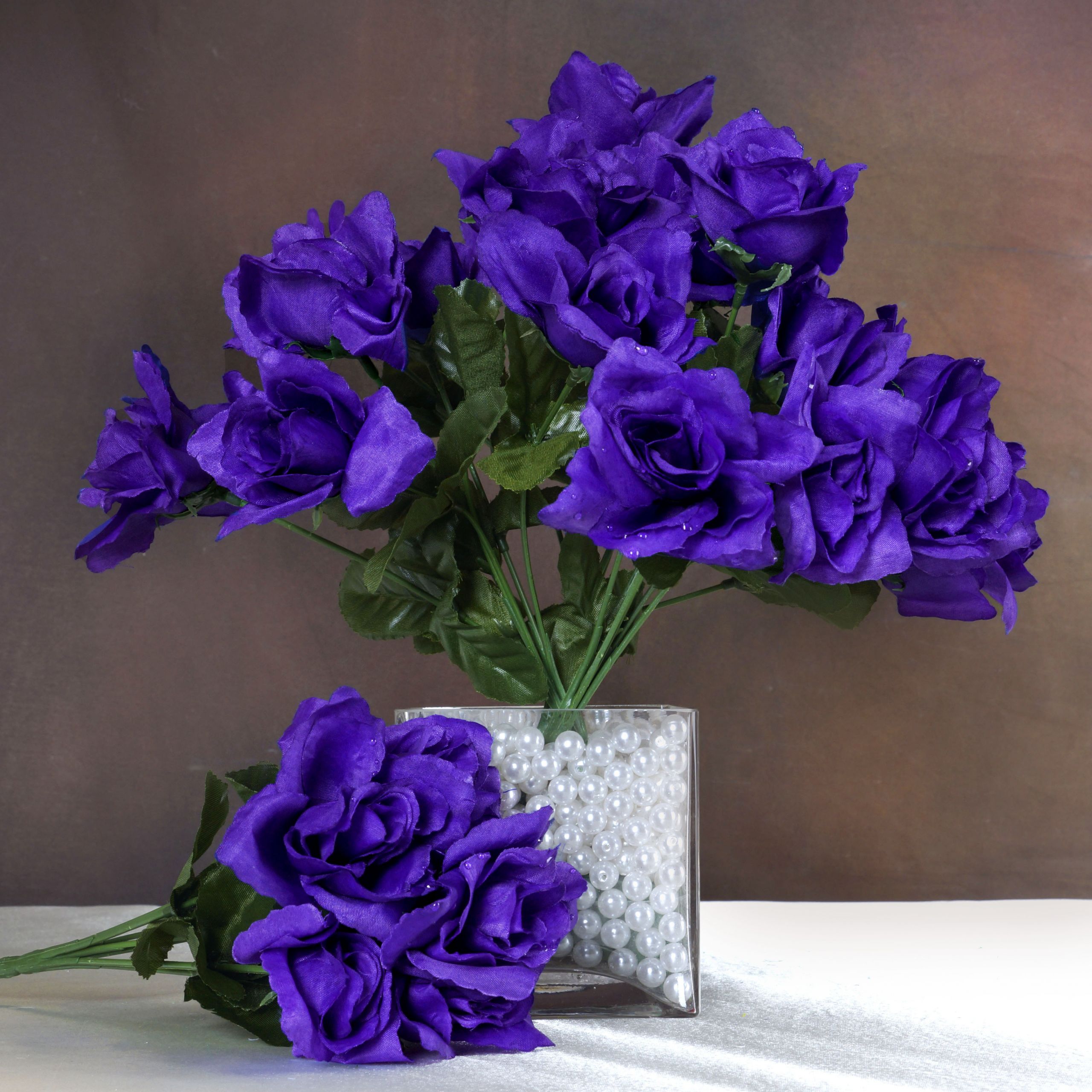 Wholesale Flowers For Weddings
 168 Silk OPEN ROSES WEDDING Bouquets FLOWERS Centerpieces