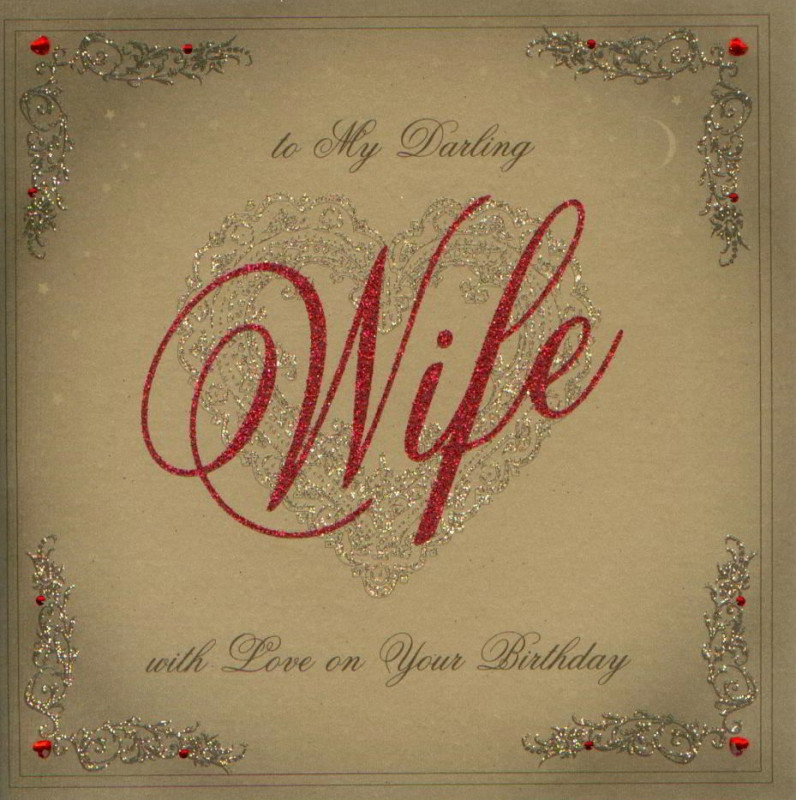 Wife Birthday Card
 MojoLondon Wife Birthday Card by Five Dollar Shake