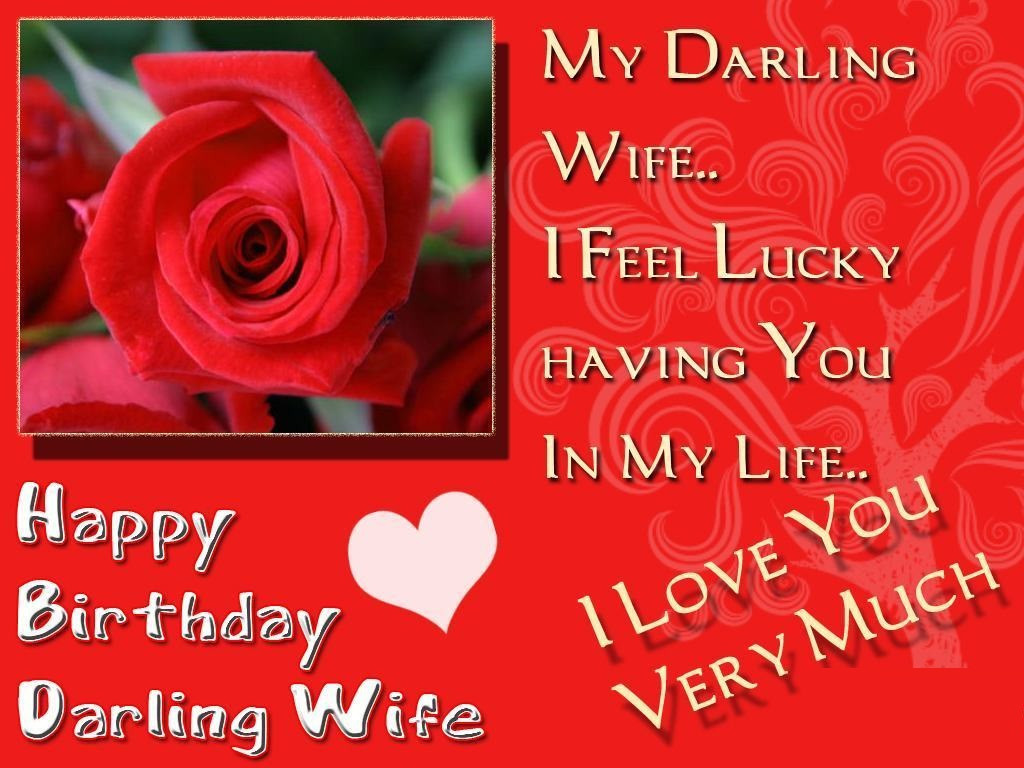Wife Birthday Card Message
 Sweet for Happy Birthday Message Wishes for My Wife