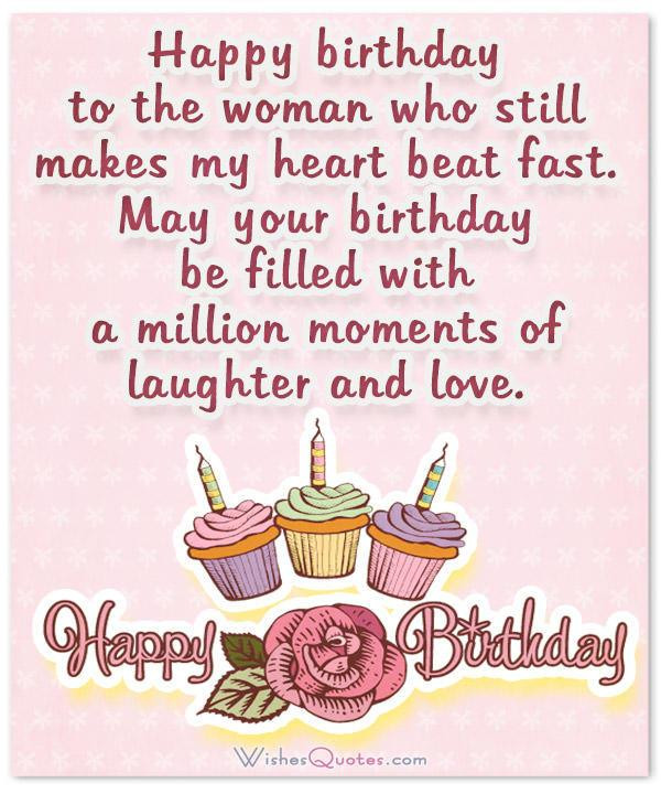 Wife Birthday Card Message
 100 Sweet Birthday Wishes for Wife By WishesQuotes