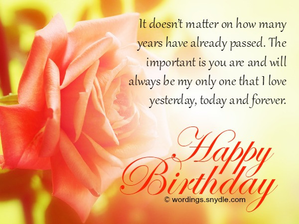 Wife Birthday Card Message
 Birthday Wishes And Messages for Wife Wordings and Messages