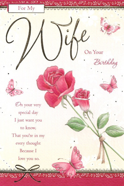 Wife Birthday Card Message
 Wife Birthday Greetings