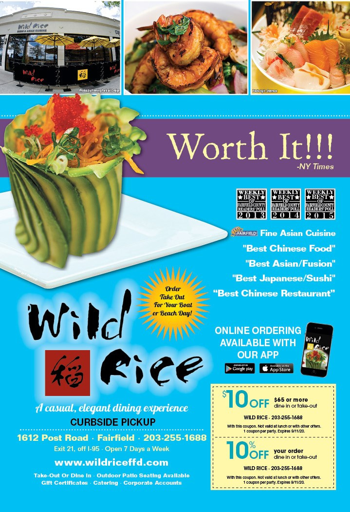 Wild Rice Fairfield Ct
 f your order dine in or take out at Wild Rice