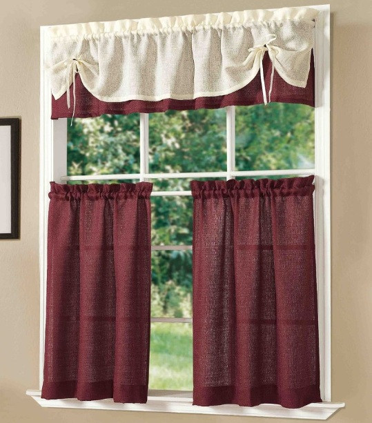 Wine Kitchen Curtains
 Wine themed kitchen curtains with wine bottle prints
