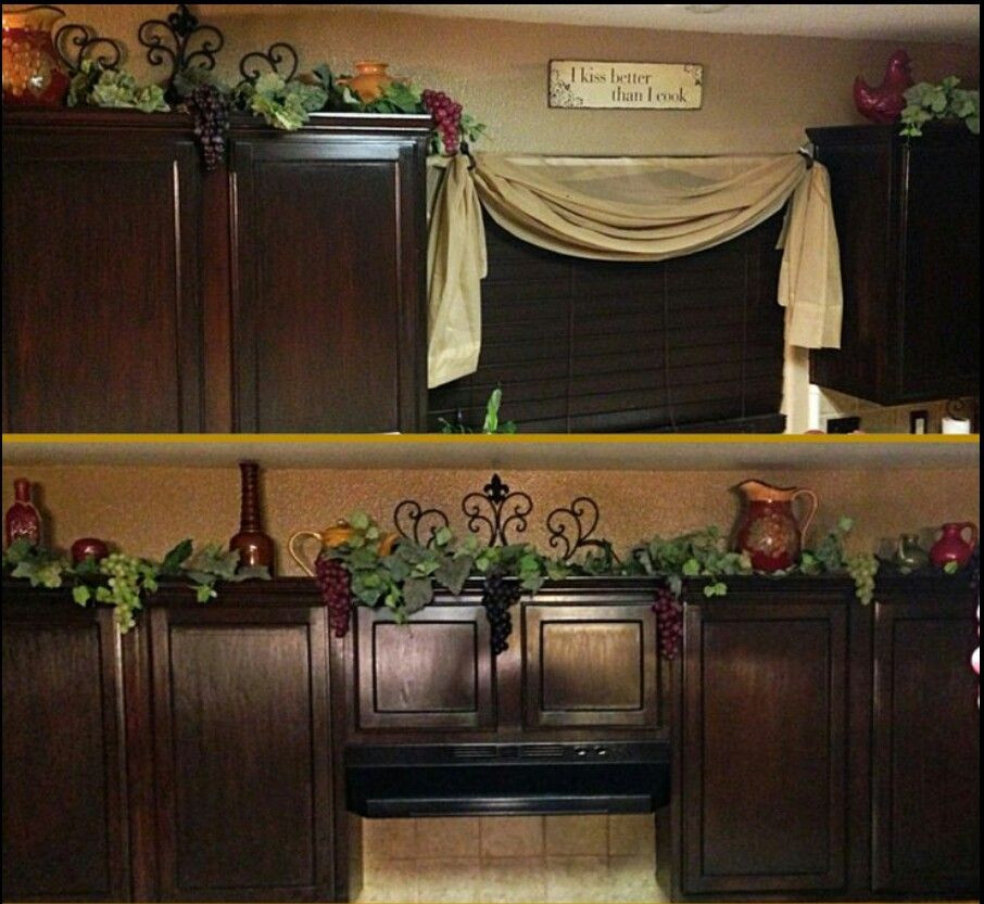 Wine Themed Kitchen Curtains
 vine for cabinets wine theme ideas for my kitchen