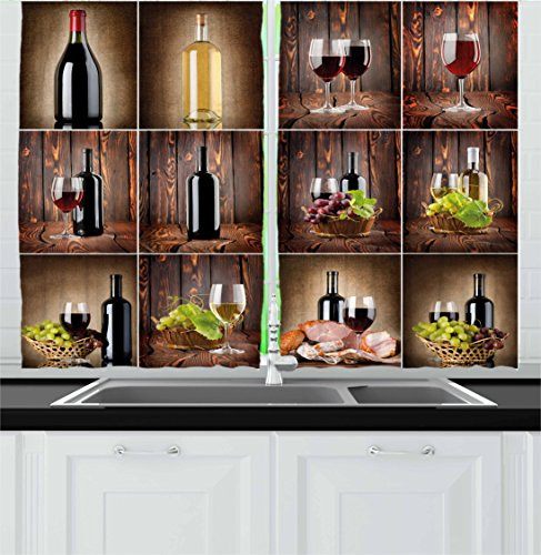 Wine Themed Kitchen Curtains
 pare price to grape theme kitchen decor