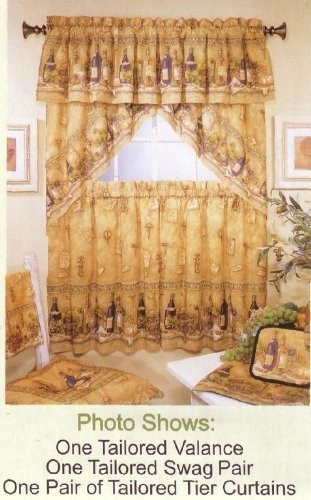 Wine Themed Kitchen Curtains
 17 Best images about Wine decor ideas for my kitchen on