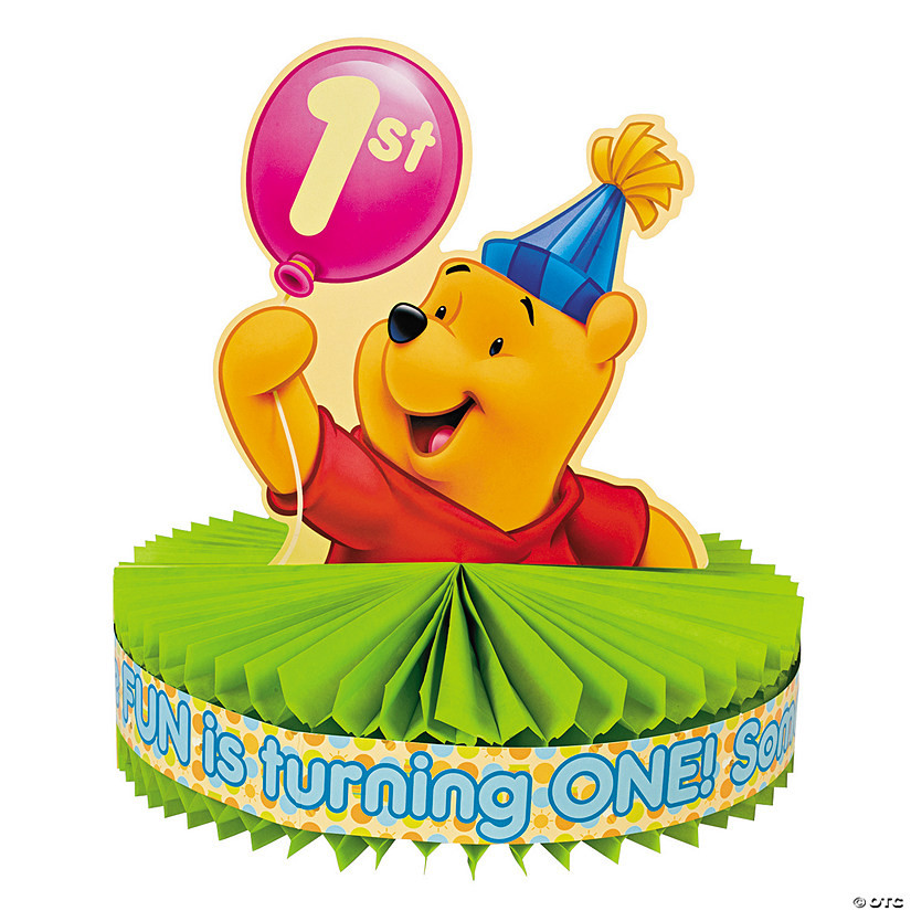 Winnie The Pooh Decorations 1st Birthday
 Winnie the Pooh 1st Birthday Centerpiece Discontinued