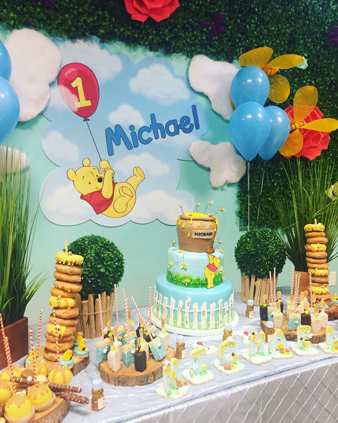 Winnie The Pooh Decorations 1st Birthday
 Winnie the Pooh theme at adamsgardenla with outdoor space
