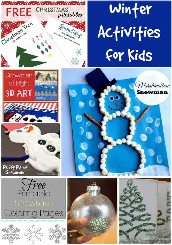Winter Activities For Kids
 DIY Puffy Paint Snowman Creative Ramblings