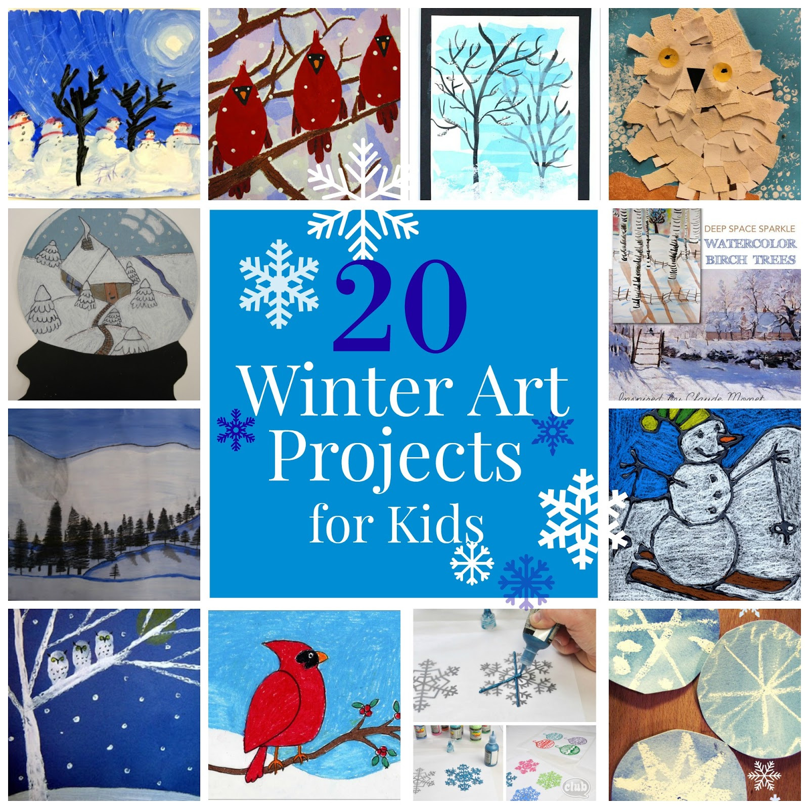 Winter Art Projects For Kids
 The Unlikely Homeschool 20 Winter Art Projects for Kids