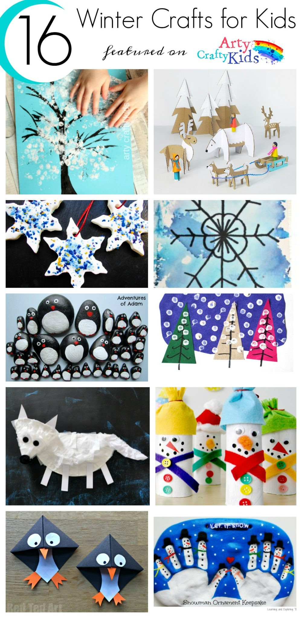 Winter Art Projects For Kids
 16 Easy Winter Crafts for Kids Arty Crafty Kids