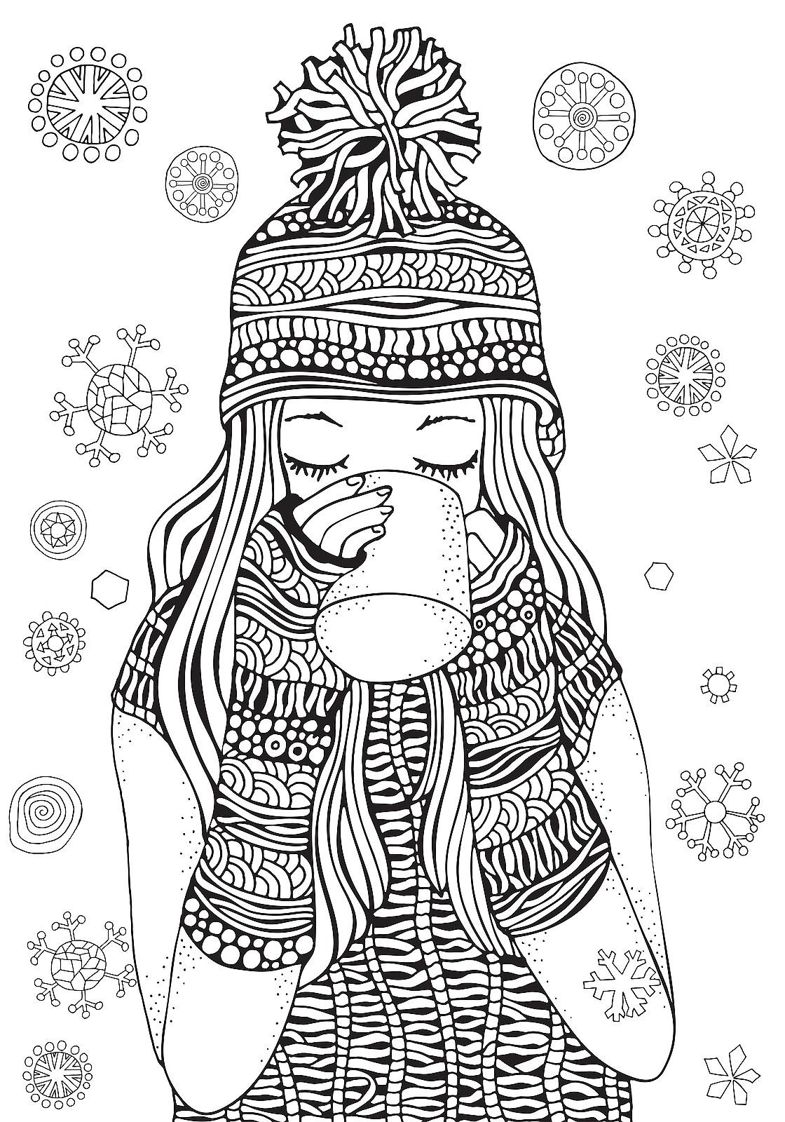 Winter Coloring Pages For Kids
 Winter Puzzle & Coloring Pages Printable Winter Themed