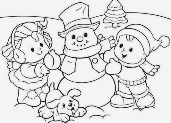Winter Coloring Pages For Kids
 Coloring Pages Winter Coloring Pages and Clip Art Free
