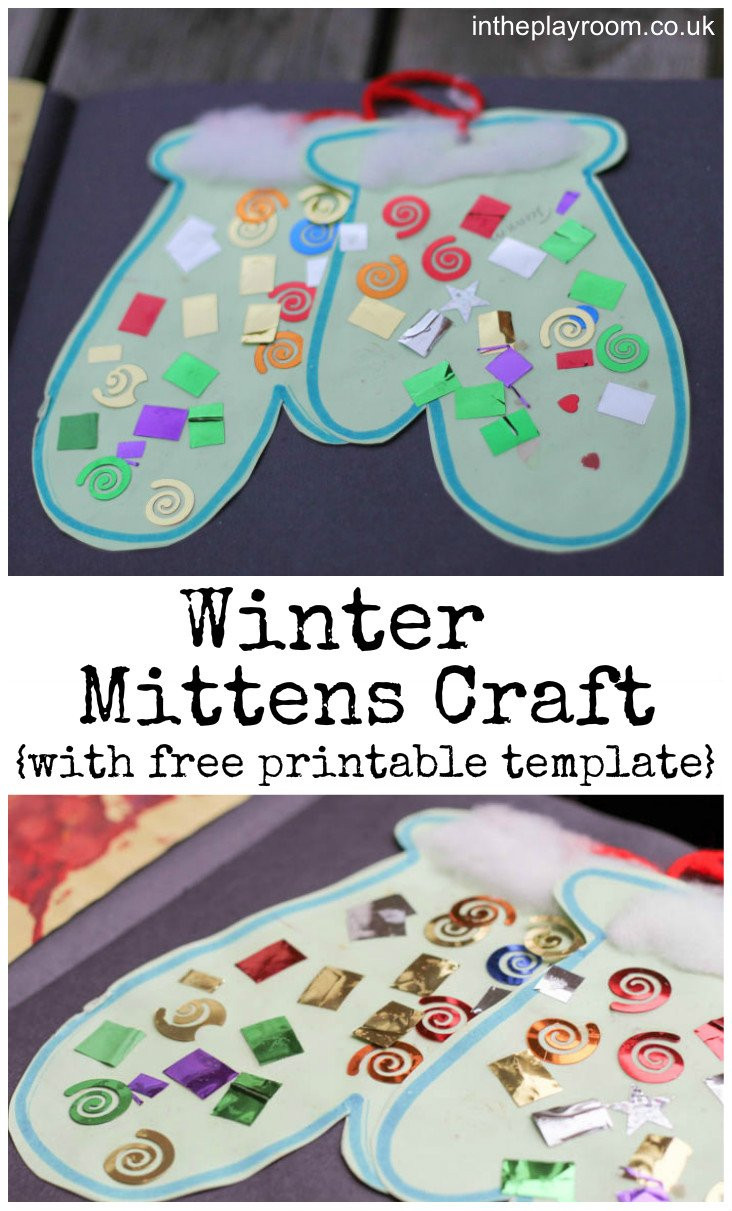 Winter Crafts Toddlers
 Winter Mittens Craft In The Playroom