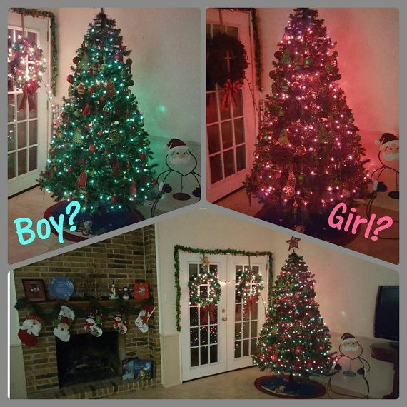 Winter Gender Reveal Party Ideas
 Holiday Tree or Winter Party Gender Reveal Pack by